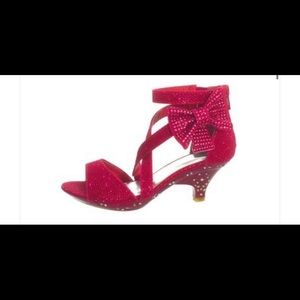 Hot pink fushia shoes dress for pageant